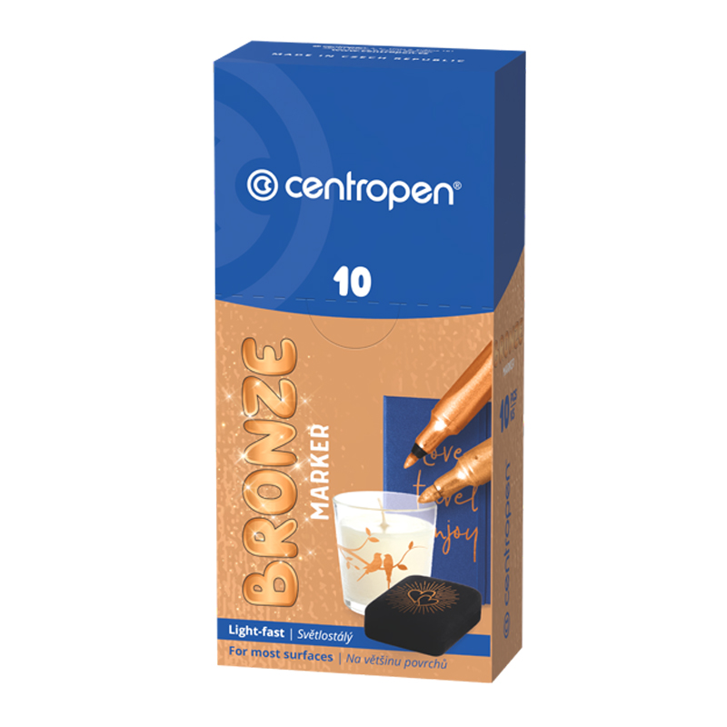 Popisovač permanentný Centropen 2690 bronzový