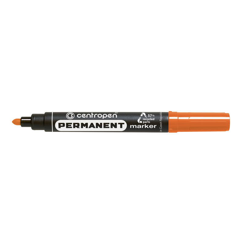 Popisovač permanentný Centropen 8566 oranžový