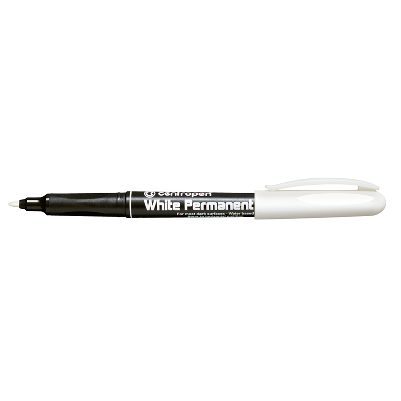 Popisovač permanentný Centropen 2686 biely