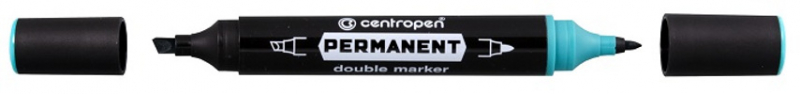 Popisovač permanentný double Centropen 1666 zelený