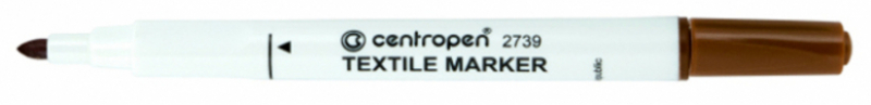 Fixky na textil CENTROPEN 2739 hnedý