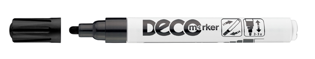 Popisovač ICO DECO Marker 2-4mm čierny