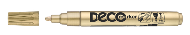 Popisovač ICO DECO Marker 2-4mm zlatý