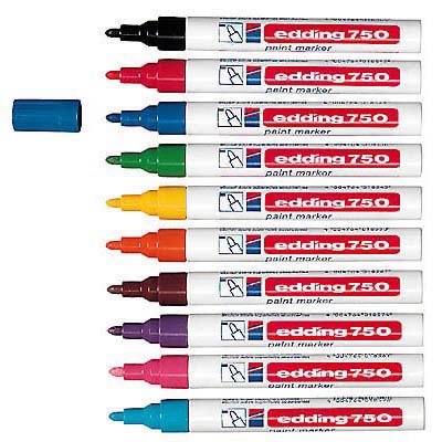 Popisovač lakový EDDING 750 zelený