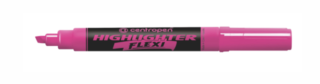 Zvýrazňovač Centropen 8542 ružový