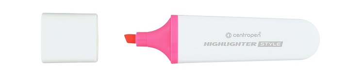 Zvýrazňovač Centropen 6252 STYLE ružový 10+2