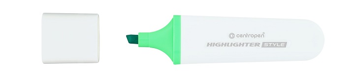 Zvýrazňovač Centropen 6252 STYLE zelený 10+2