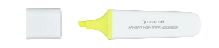 Zvýrazňovač Centropen 6252 STYLE žltý 10+2