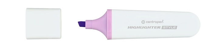 Zvýrazňovač Centropen 6252 STYLE SOFT fialový pastel