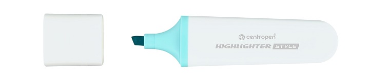 Zvýrazňovač Centropen 6252 STYLE SOFT modrý pastel