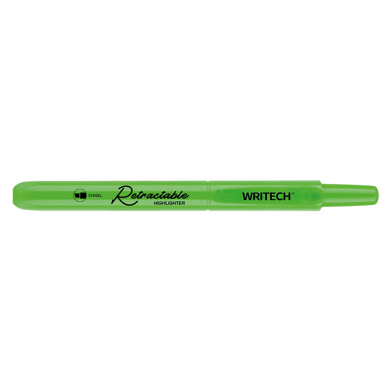 Zvýrazňovač WRITECH CLICK fluo zelený