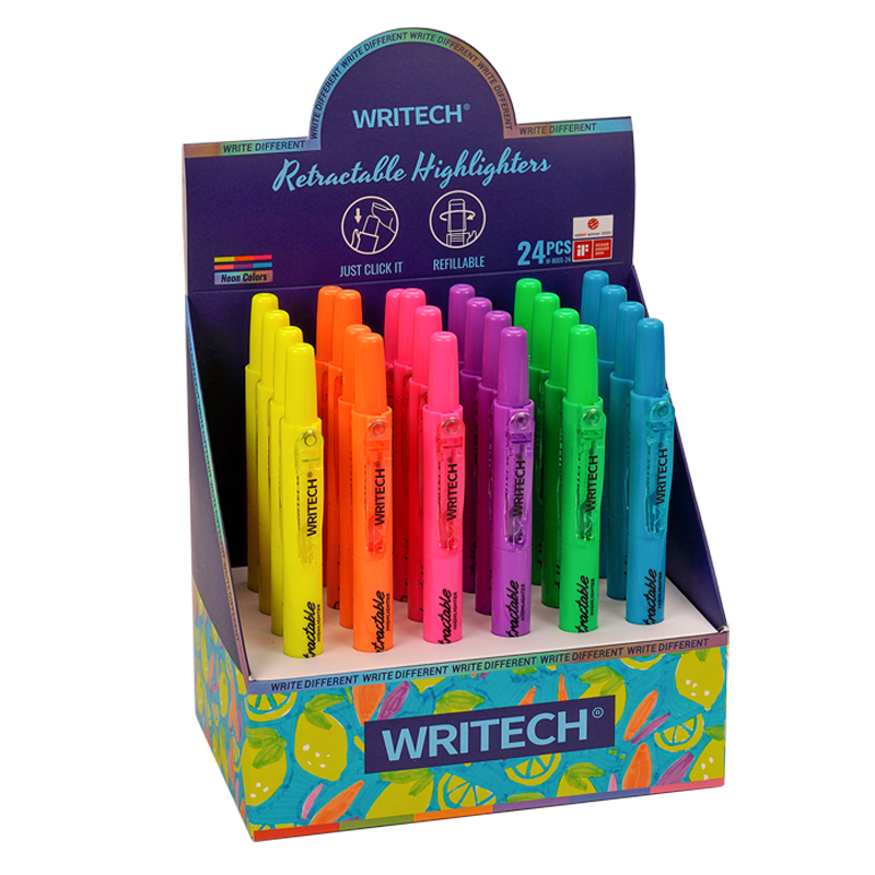 Zvýrazňovač WRITECH CLICK fluo/24 display
