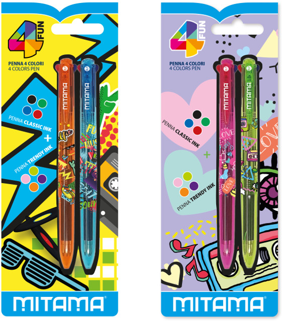 Pero MITAMA FOR FUN štvorfarebné /2 blister