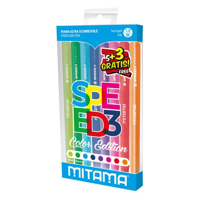 Pero gélové MITAMA SPEED3 /8 mix farieb