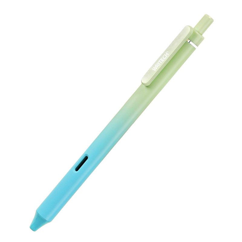 Pero gélové WRITECH Gradient Ombre pastel zeleno-modrá
