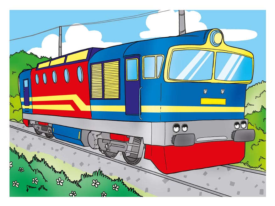 Vymaľovánky A5 MFP Vlaky
