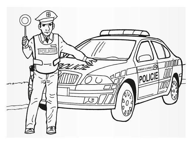 Vymaľovánky A5 MFP Polícia