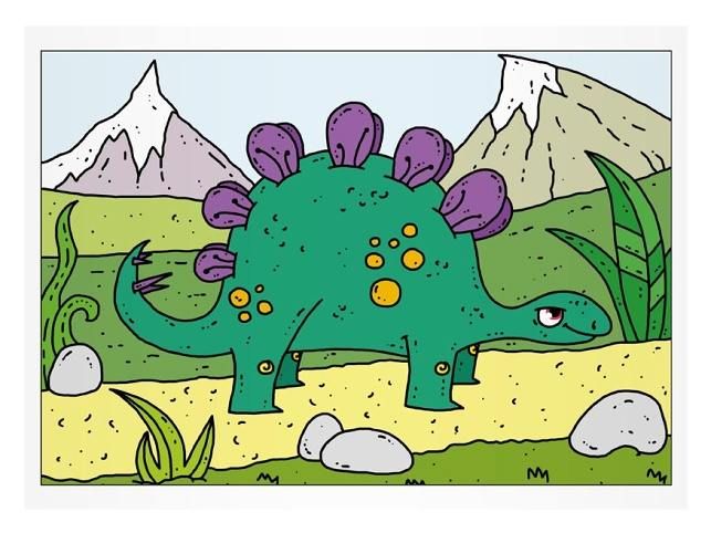 Vymaľovánky A5 MFP Dino