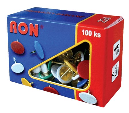 Pripínačky farebné 224 RON