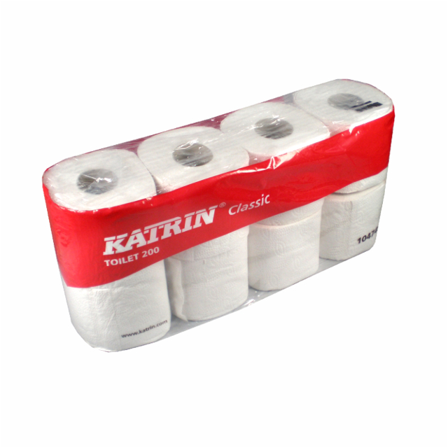 Toaletný papier KATRIN 8x200 útržiek 104749