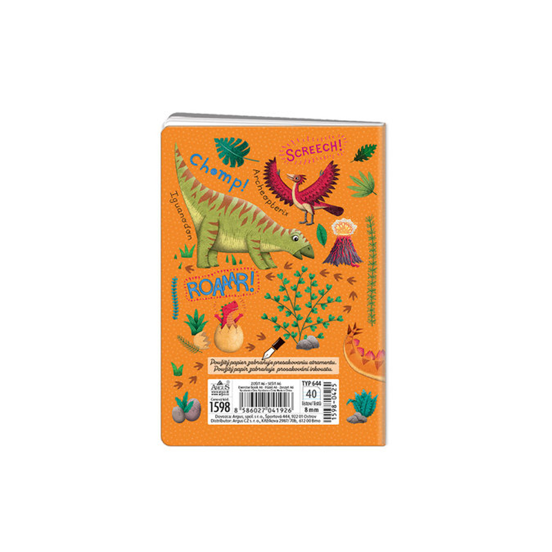 Zošit A6 Dinosaury 40listový 1598-0425