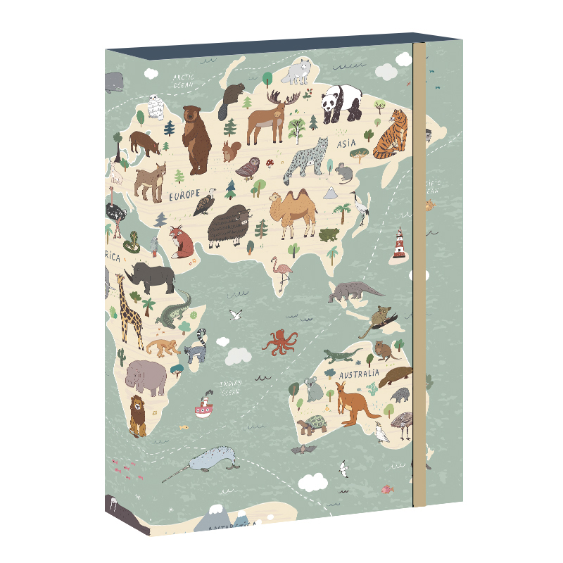 Školský box A4 World Map REYBAG