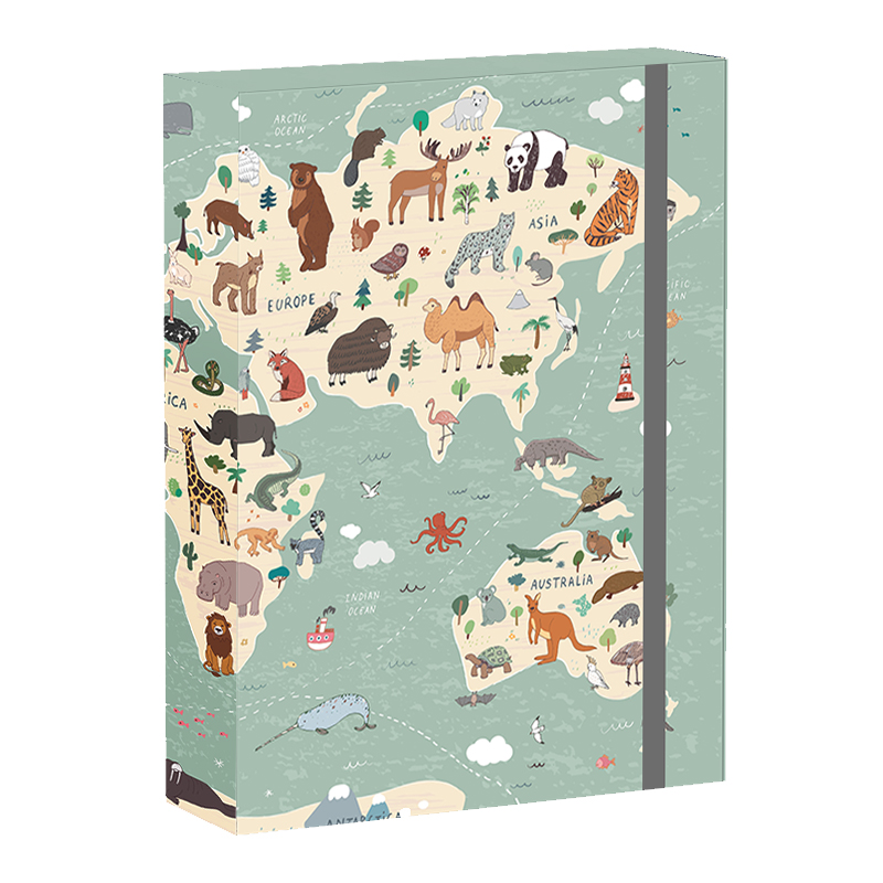 Školský box A4 World Map 2 REYBAG
