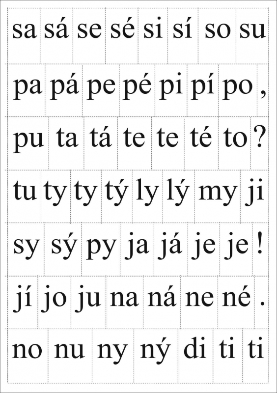 Sada písmen a číslic