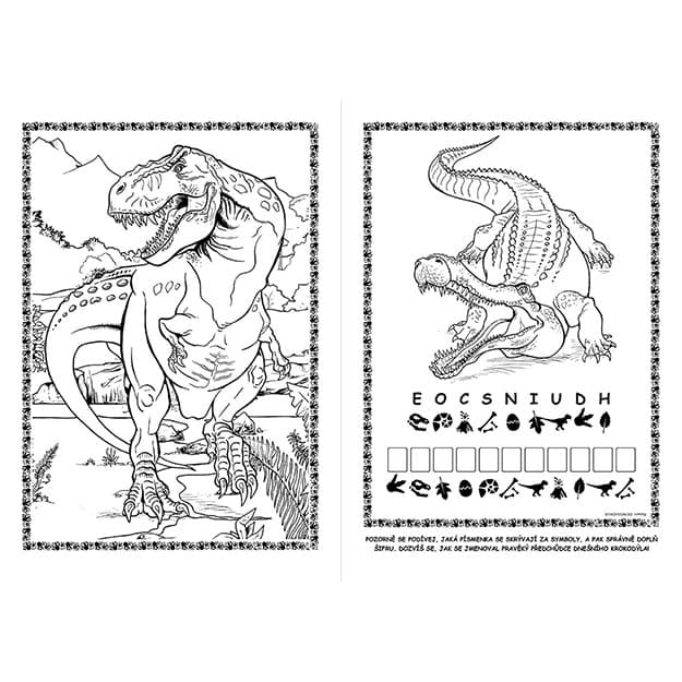 Vymaľovánky A4+ JM Dinosaury
