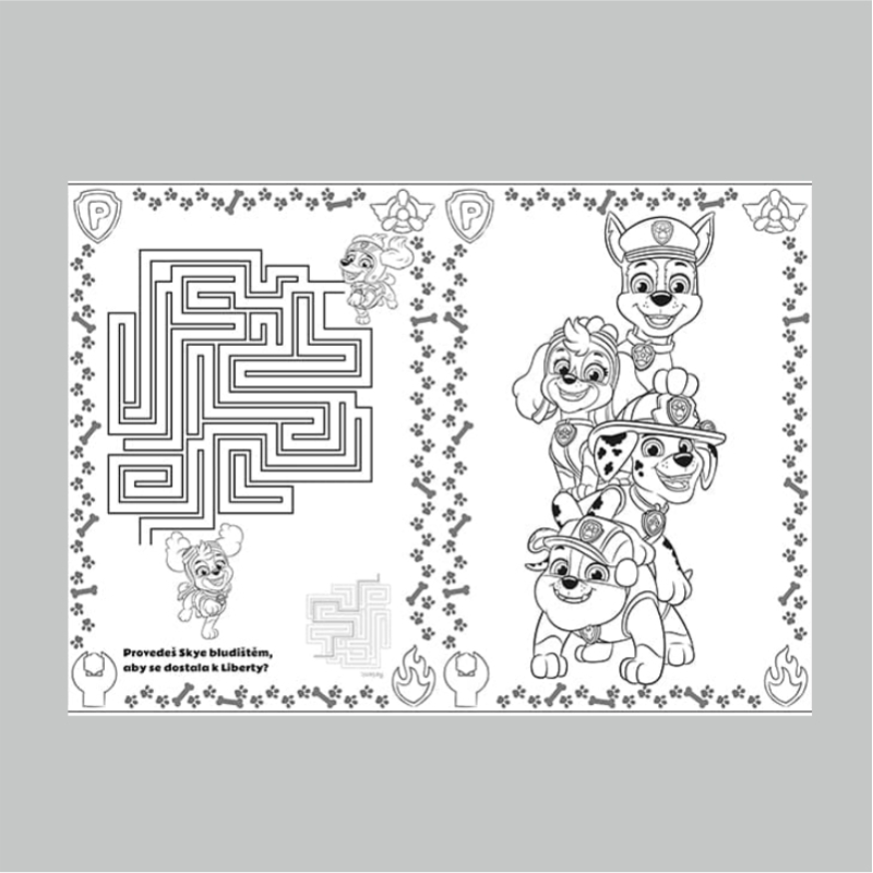 Vymaľovánky A4+ JM Paw Patrol