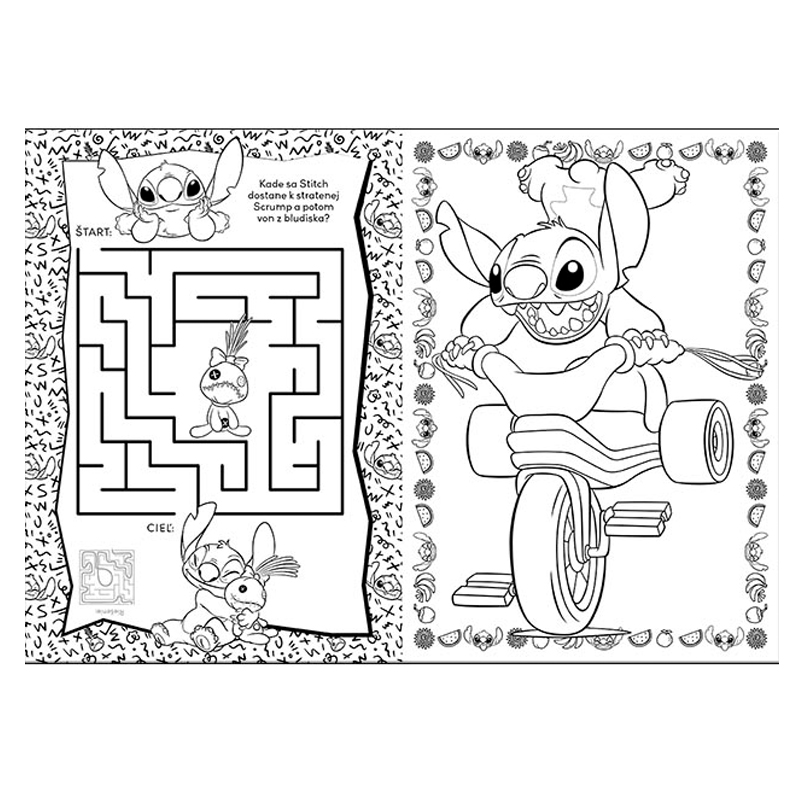 Vymaľovánky A4+ JM Lilo & Stitch