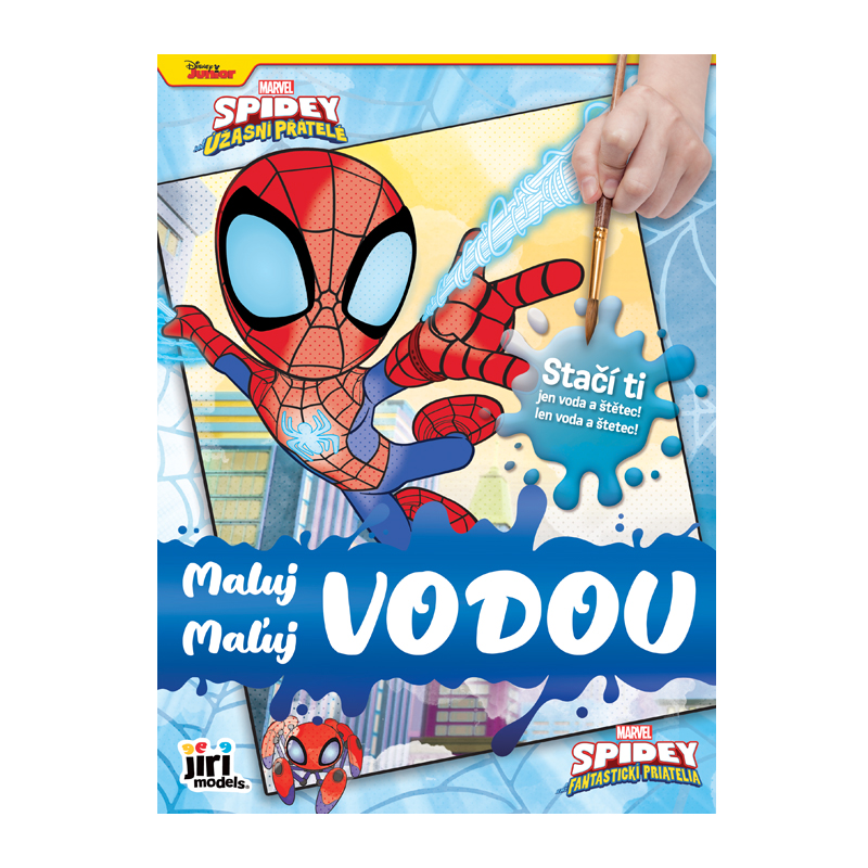 Vymaľovánky A4 vodové Spidey