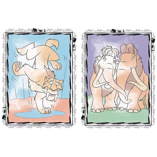 Vymaľovánky A4 vodové Doba ľadová