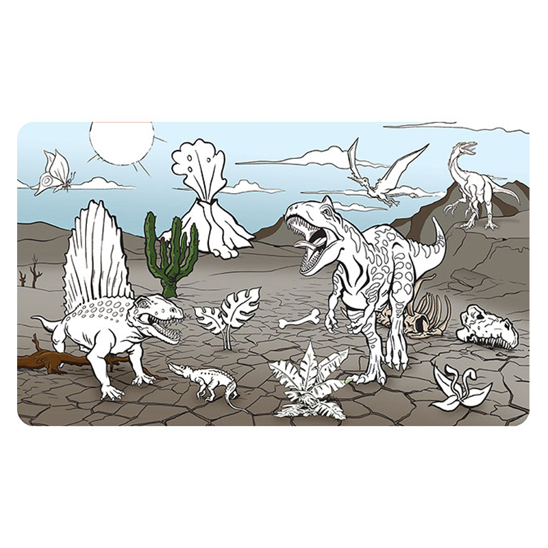 Vymaľovánky vodové zas a znovu Dinosaury