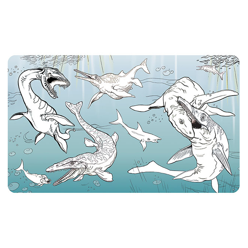 Vymaľovánky vodové zas a znovu Dinosaury