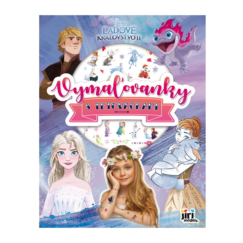 Vymaľovánky A4 s tetovačkami Frozen