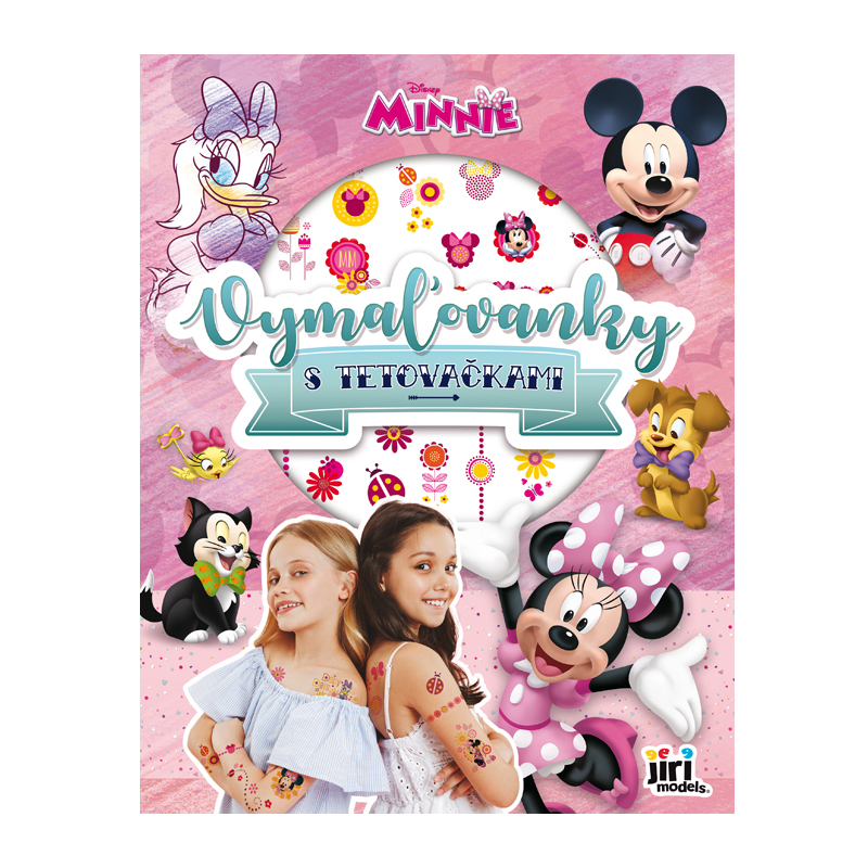 Vymaľovánky A4 s tetovačkami Minnie