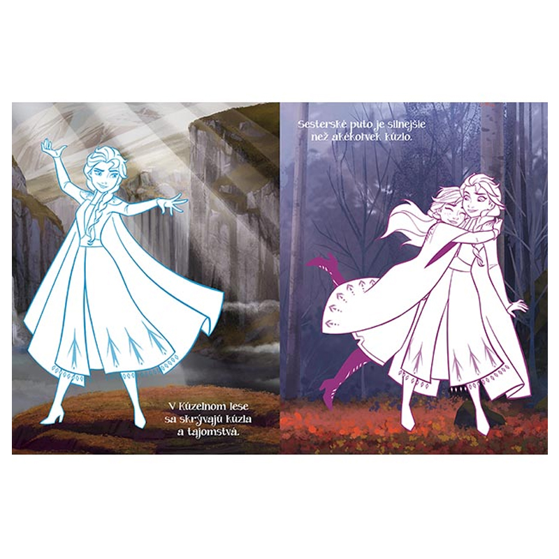 Vymaľovánky so svietiacim tetovaním Frozen