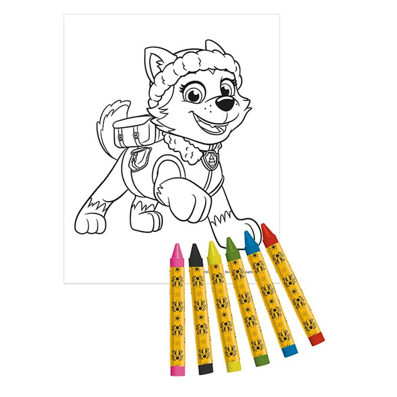 Samolepky set 500ks s vymaľovánkami+voskovky Paw Patrol