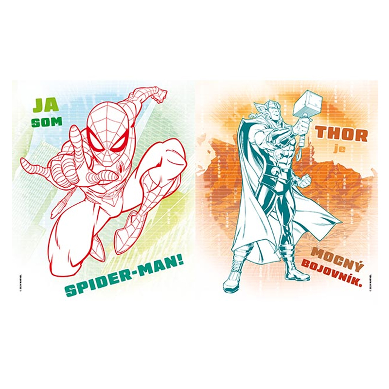Vymaľovánky veľké JM Marvel