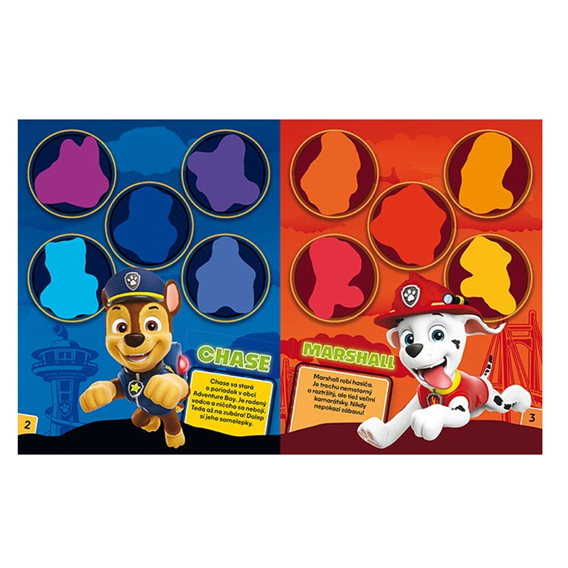 Dolep si svietiace samolepky Paw Patrol