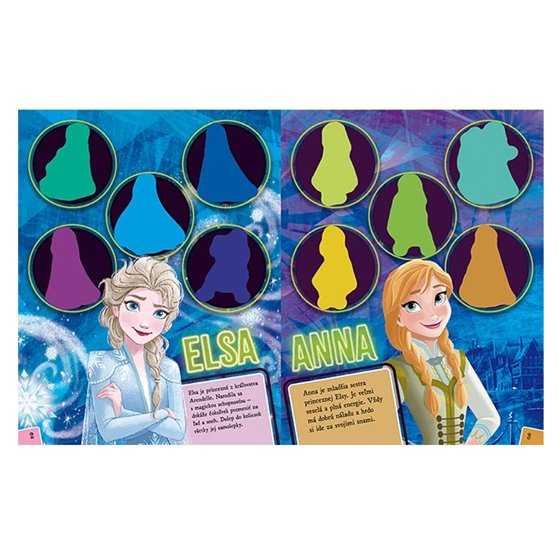 Dolep si svietiace samolepky Frozen