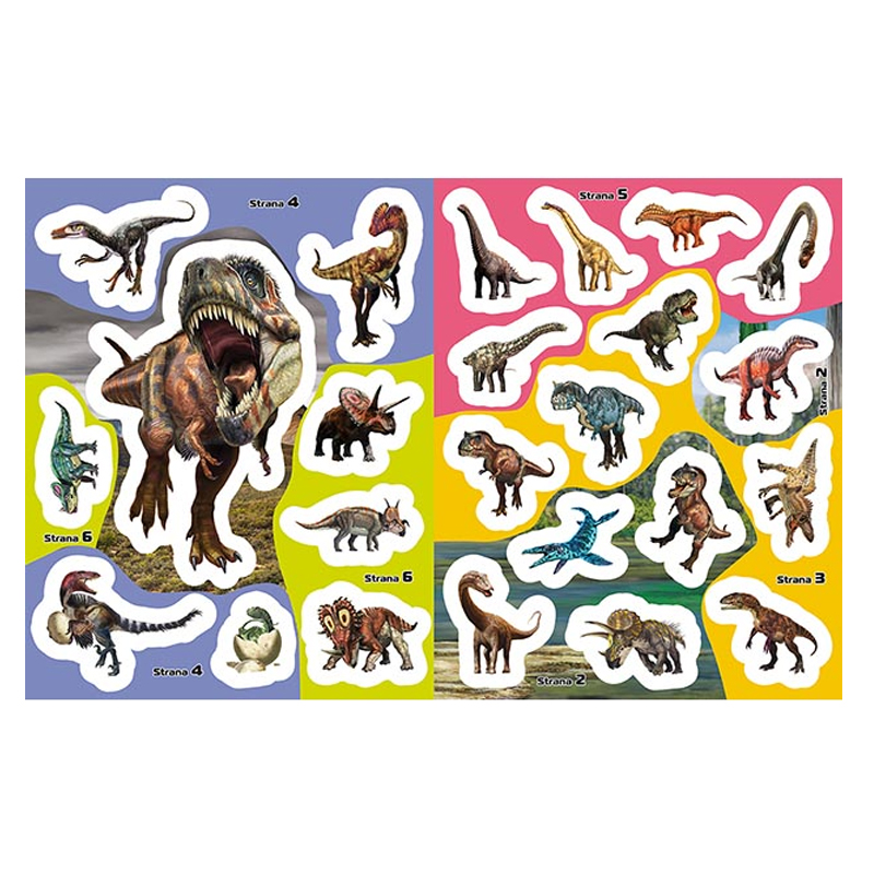Dolep si svietiace samolepky Dinosaury