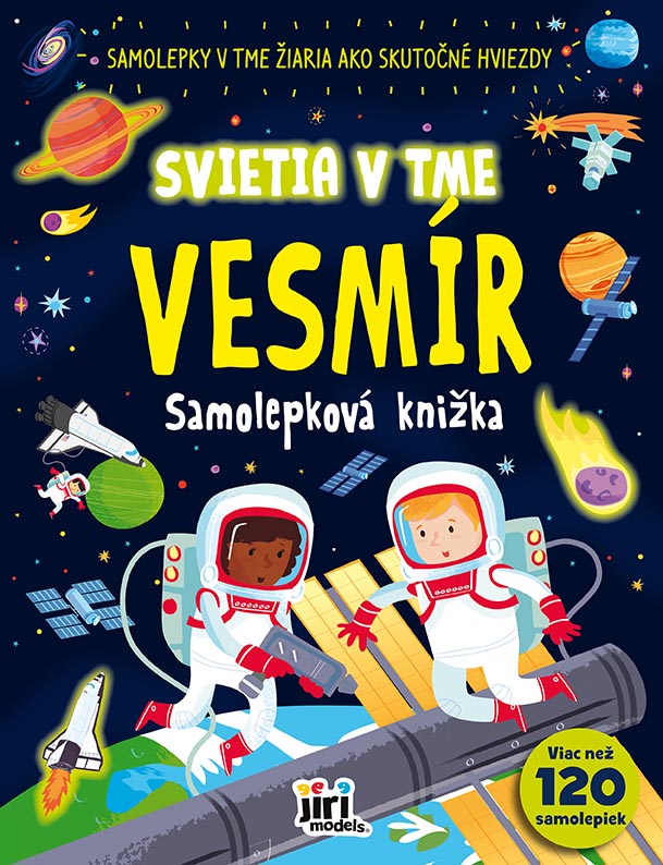 Samolepková knižka-svieti v tme Vesmír