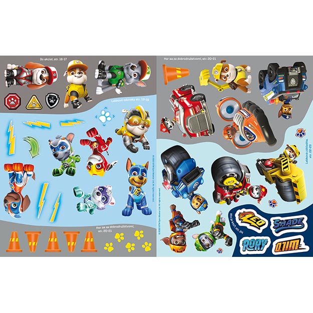 Veľká samolepková knižka Dobrodružstvo pre chlapcov Paw Patrol