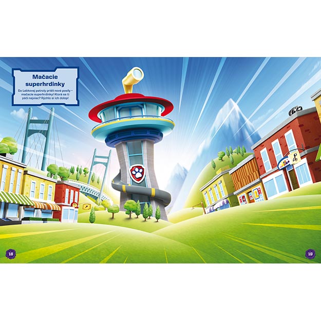 Veľká samolepková knižka Dievčenská zábava Paw Patrol