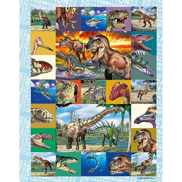 1000 samolepiek Dinosaury