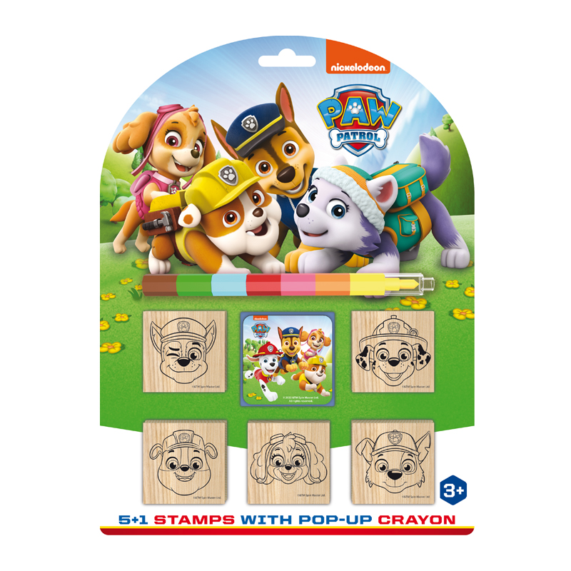 Pečiatky 5+1 s voskovkou Paw Patrol