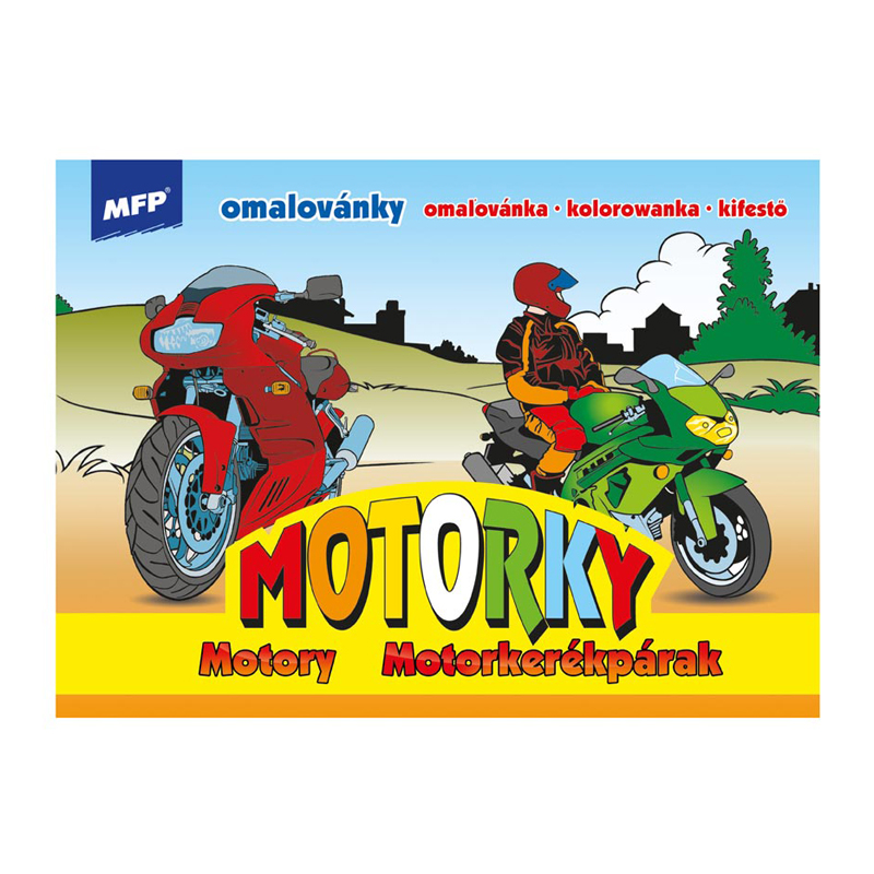 Vymaľovánka A5 MFP Motorky