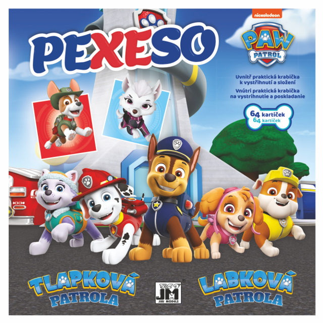 PEXESO JM Paw Patrol + vymaľovánka